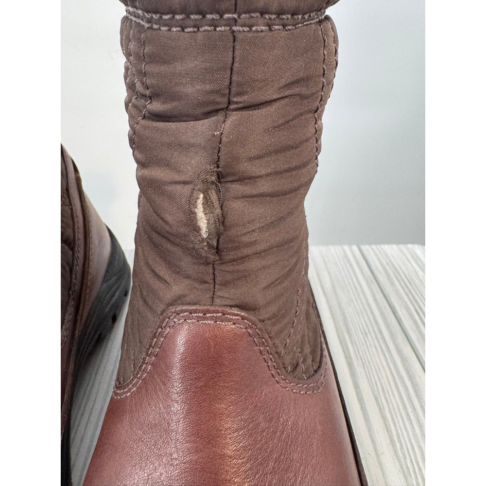 UGG Women's Size 9 Waterproof Boots Stormburst Brown Vibram Shearling Fur Lined - Picture 4 of 15
